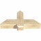 Ekena Millwork Eugene Rough Sawn Timber Gable Bracket, Douglas Fir, 36"W x 18"H x 6"D x 6"F, 12/12 Pitch GBW036X18X0606EUG00RDF - alternate 2
